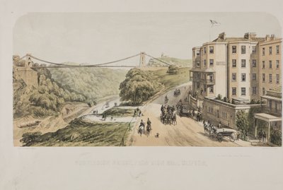 Ponte Pênsil, de Sion Hill, Clifton, c.1875 de Edward Colston Lavars