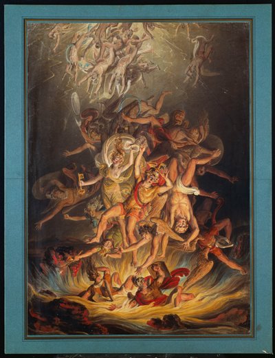 A Queda dos Anjos, 1798 de Edward Dayes