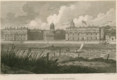 Vista, de, greenwich, hospitalar, londres de Edward Dayes