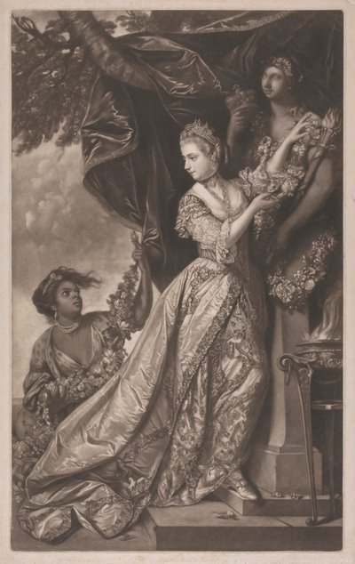 Lady Elizabeth Keppel e uma Servidora de Edward Fisher