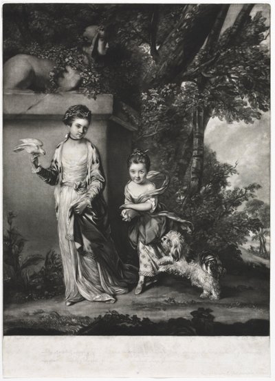 As senhoras Amabel e Mary Jemima Yorke, c. 1761. de Edward Fisher