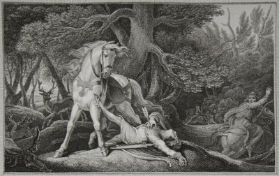 Morte de William Rufus, gravada por Neagle, ilustração de 