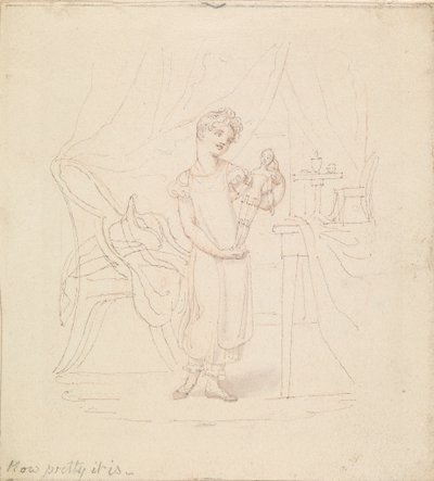 Ilustração para A Nova Boneca: Como é bonita de Edward Francis Burney