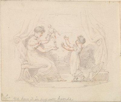 Ilustração para A Nova Boneca: Deixe-me tê-la nas minhas próprias mãos de Edward Francis Burney
