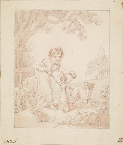 Ilustração para A Nova Boneca: Sem título de Edward Francis Burney