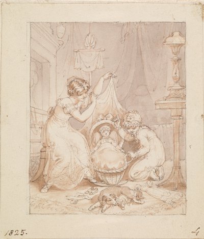 Ilustração para A Nova Boneca: Sem título de Edward Francis Burney