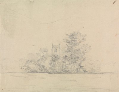 Paisagem com Igreja de Edward Francis Burney