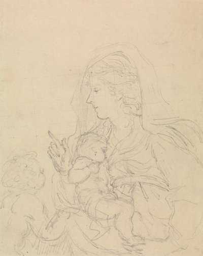 A Madonna e a Criança de Edward Francis Burney