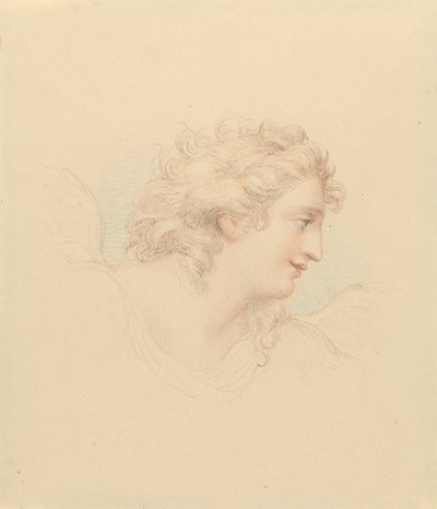 Estudo de Perfil da Cabeça Feminina de Edward Francis Burney