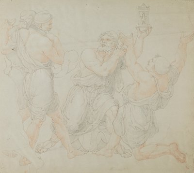 Estudo para as Figuras de Demitrius e Dois Trabalhadores de Edward Francis Burney