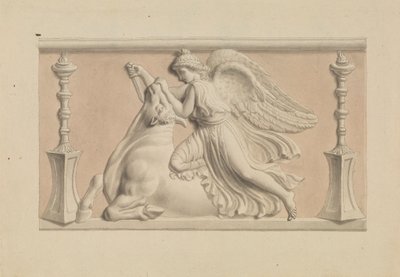 Figura alada a matar um touro de Edward Francis Burney