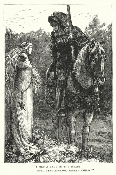 La Belle Dame sans Merci (gravura) de Edward Frederick (after) Brewtnall