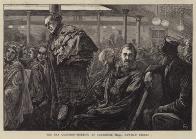 A Questão da Cabina, Encontro no Cambridge Hall, Newman Street de Edward Frederick Brewtnall