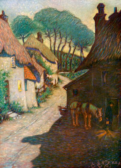 Thurlestone Village, Devon do Sul, 1924-1926 de Edward Frederick Ertz