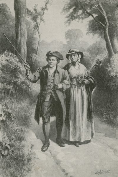 Rara Kate Blake e o seu William (litografia) de Edward Frederick Skinner