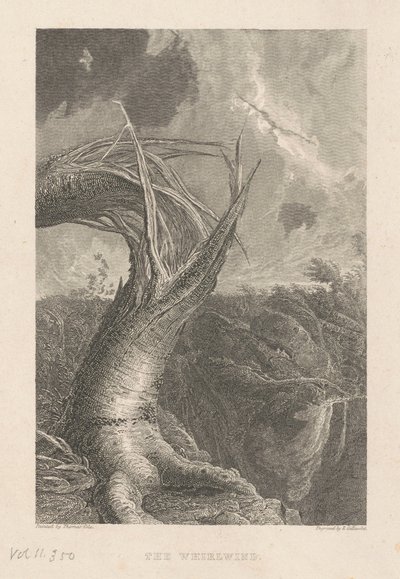 O redemoinho de Edward Gallaudet, after Thomas Cole