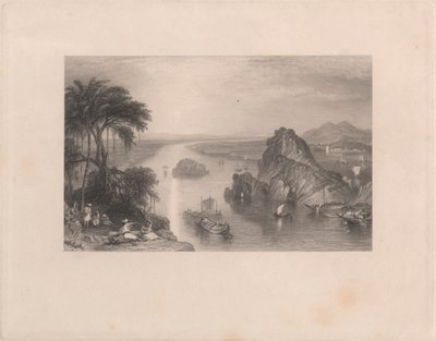 Rochas em Colgong, no Ganges de Edward Goodall