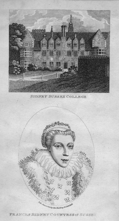 Sidney Sussex College, Frances Sidney Condessa de Sussex, 1801. de Edward Harding