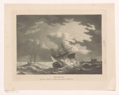 Navios em trovoada no mar
Envio (título sobre o objecto)
Seascapes (título da série) de Edward Hedges