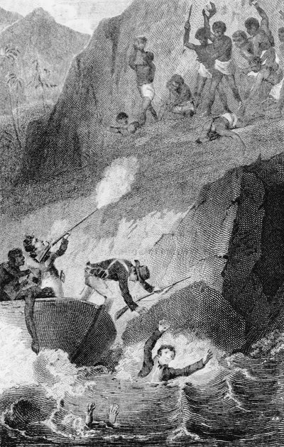 A Morte do Parque Mungo, 1806 de Edward Henry Corbould