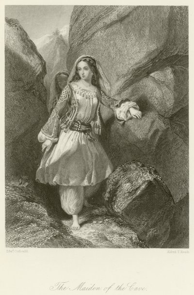 A donzela da caverna de Edward Henry Corbould