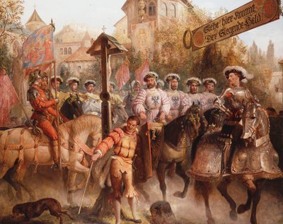 A procissão, 1893 de Edward Henry Corbould