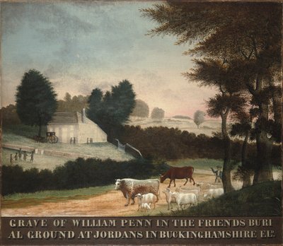 O Túmulo de William Penn, 1847 de Edward Hicks