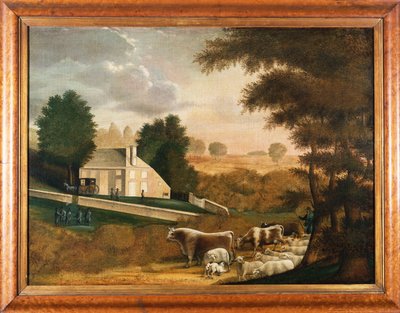 A sepultura de William Penn, 1848 de Edward Hicks