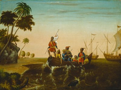 O desembarque de Colombo de Edward Hicks
