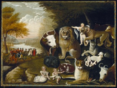 O reino pacífico, c.1833-34 de Edward Hicks