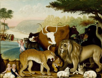 The Peaceable Kingdom, c.1846-47 (óleo sobre tela) de Edward Hicks