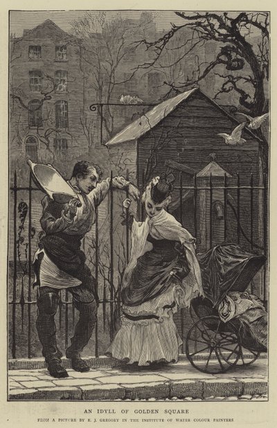 Um Idílio da Praça Dourada de Edward John Gregory