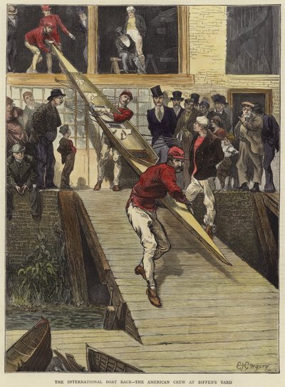 A corrida internacional de barcos de Edward John Gregory