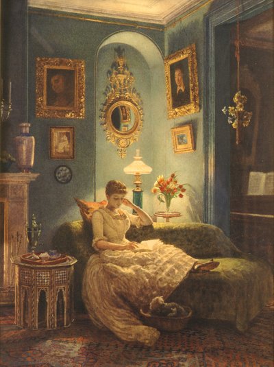Uma noite em casa, 1888 de Edward John Poynter