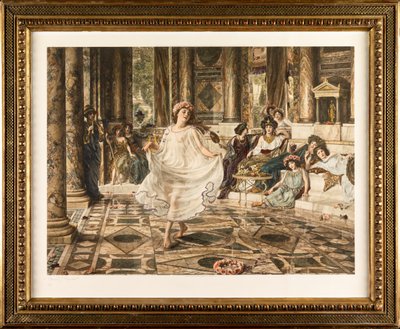 Dança Grega (fotogravura colorida à mão) de Edward John Poynter