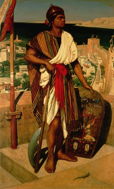 Em guarda no tempo dos faraós de Edward John Poynter