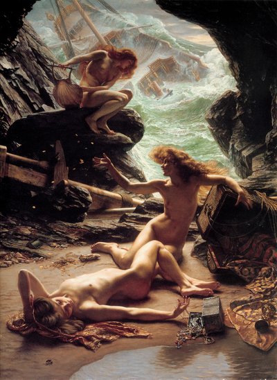 A caverna das ninfas da tempestade, 1903. de Edward John Poynter