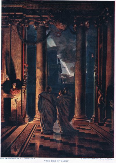 Os idos de março, da "História das Nações de Hutchinson" de Edward John Poynter
