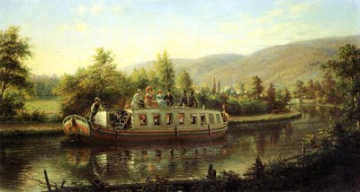 Primeiros dias de trânsito rápido (óleo sobre tela) de Edward Lamson Henry