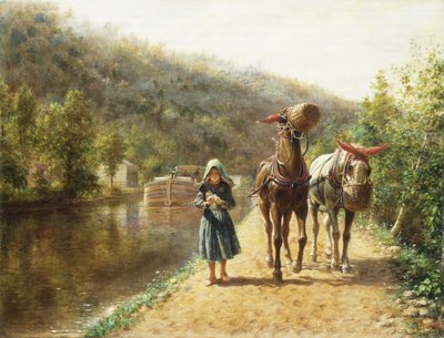 No caminho de reboque, de Edward Lamson Henry