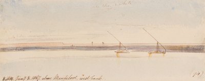 Acima de Manfaloot; 8h00, 8 de janeiro de 1867 (94) de Edward Lear