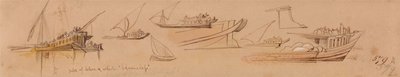 Barcos no Nilo de Edward Lear
