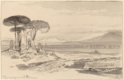 Campo de Roma de Edward Lear