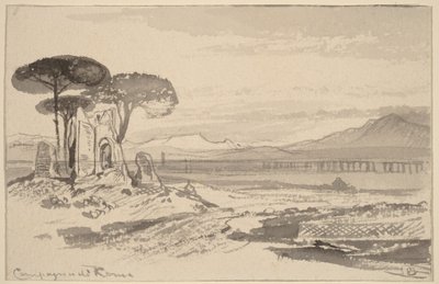 Campo de Roma de Edward Lear