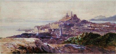 Cannes (aguarela sobre papel) de Edward Lear