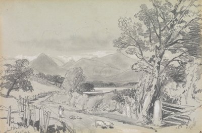 Derwentwater, Setembro de 1836 de Edward Lear