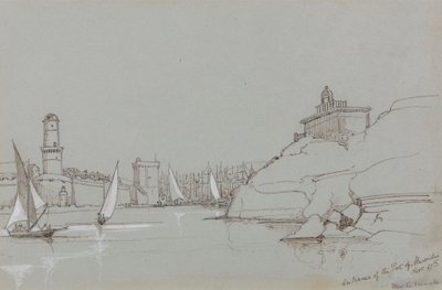 Entrada no Porto de Marselha de Edward Lear