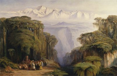 Kangchenjunga a partir de Darjeeling de Edward Lear