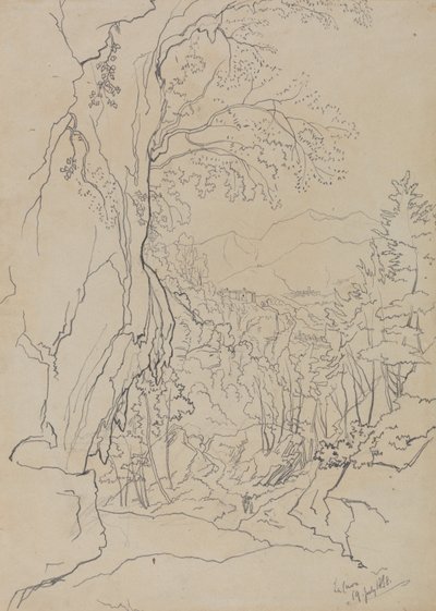 La Cava, 19 de julho de 1838 de Edward Lear