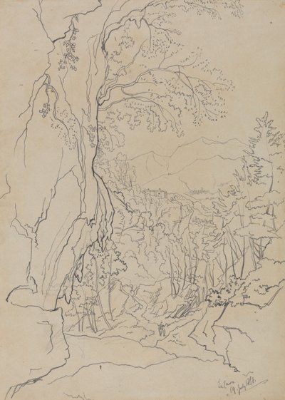 La Cava, 19 de julho de 1838 de Edward Lear
